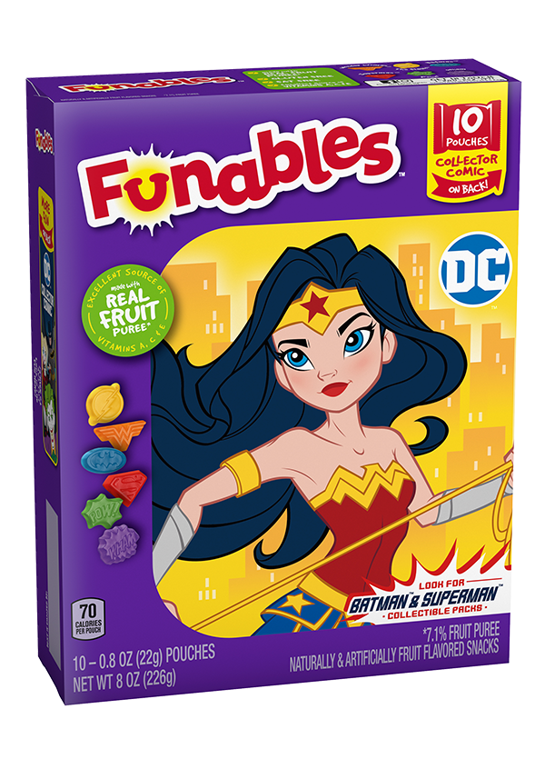 Batman, Superman & Wonder Woman Fruit Snacks | Funables